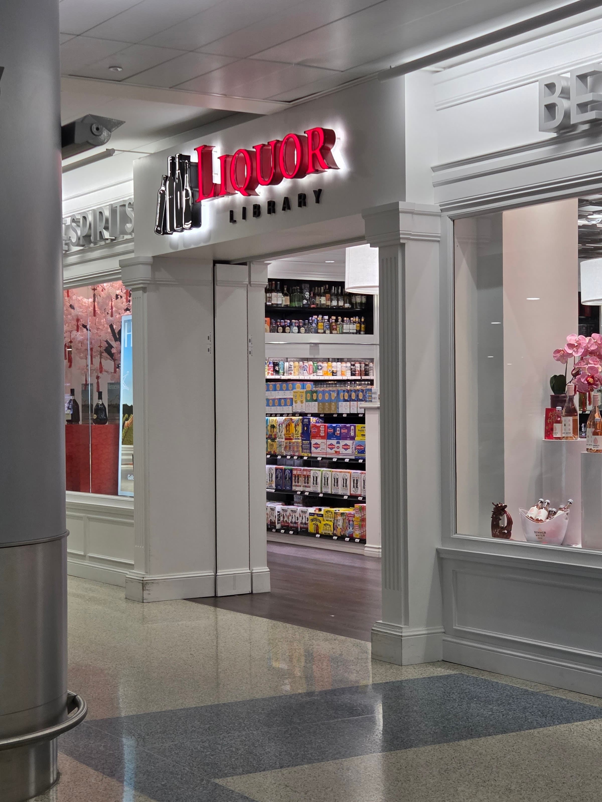 Liquor Library at LAS Terminal 3